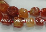 CNG334 15.5 inches 8*10mm - 13*15mm faceted nuggets agate beads