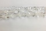 CNG3593 15*25mm - 20*35mm faceted nuggets white crystal beads