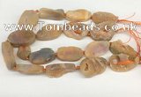 CNG3620 20*35mm - 30*45mm freeform plated druzy agate beads