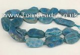 CNG3622 20*35mm - 30*45mm freeform plated druzy agate beads
