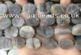 CNG3709 15.5 inches 15*20mm oval rough labradorite beads