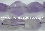 CNG390 15.5 inches 13*15mm – 16*23mm faceted nuggets lavender amethyst bead