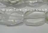 CNG5100 15.5 inches 14*20mm - 18*25mm freeform white crystal beads
