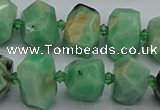 CNG5272 15.5 inches 10*14mm - 13*18mm faceted nuggets emerald  beads