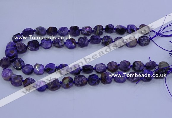 CNG5711 15.5 inches 10*14mm - 12*15mm faceted freeform charoite beads