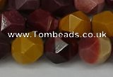 CNG6042 15.5 inches 12mm faceted nuggets mookaite gemstone beads