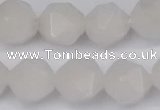 CNG6043 15.5 inches 12mm faceted nuggets white jade beads