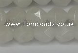 CNG6113 15.5 inches 8mm faceted nuggets white jade beads
