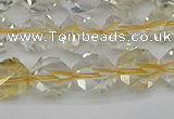 CNG7231 15.5 inches 8mm faceted nuggets citrine gemstone beads
