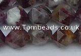 CNG7412 15.5 inches 10mm faceted nuggets tourmaline beads