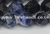 CNG7438 15.5 inches 12mm faceted nuggets sodalite gemstone beads