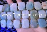 CNG7477 15.5 inches 18*25mm - 20*28mm faceted freeform amazonite beads