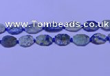 CNG7532 15.5 inches 18*25mm - 25*35mm faceted freeform chrysocolla beads