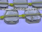 CNG7602 15.5 inches 12*14mm - 15*16mm freeform lemon quartz beads