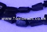CNG7655 15.5 inches 5*7mm - 8*10mm nuggets black tourmaline beads
