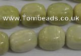 CNG771 15.5 inches 15*18mm nuggets lemon jasper beads wholesale