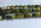 CNG8193 15.5 inches 10*14mm nuggets striped agate beads wholesale