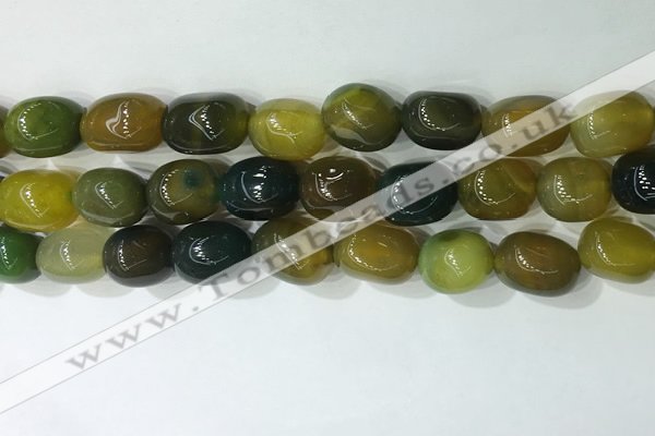 CNG8217 15.5 inches 12*16mm nuggets agate beads wholesale