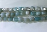 CNG8272 15.5 inches 13*18mm nuggets striped agate beads wholesale