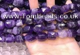 CNG8581 13*18mm - 15*20mm faceted nuggets amethyst beads