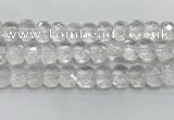 CNG8610 10*13mm - 12*16mm faceted freeform white crystal beads