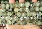 CNG8731 15.5 inches 12mm faceted nuggets prehnite gemstone beads