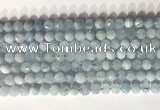 CNG9084 15.5 inches 6mm faceted nuggets aquamarine gemstone beads