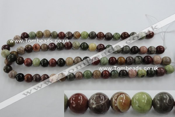 CNI303 15.5 inches 10mm round imperial jasper beads wholesale