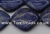 CNL1137 15.5 inches 25*25mm diamond lapis lazuli gemstone beads