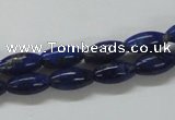 CNL235 15.5 inches 6*12mm rice natural lapis lazuli beads wholesale
