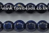 CNL636 15.5 inches 13*14mm pumpkin natural lapis lazuli beads