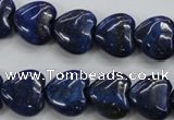 CNL933 15.5 inches 14*14mm heart natural lapis lazuli gemstone beads