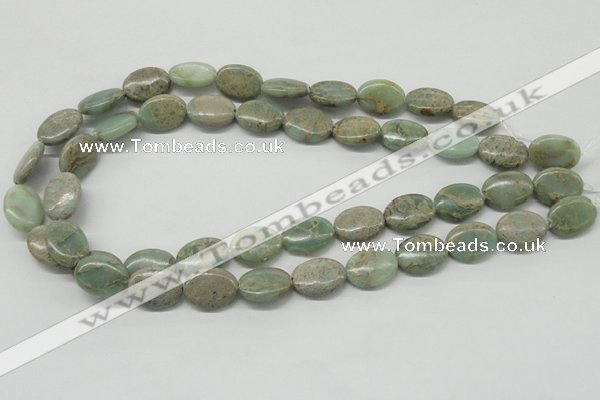 CNS12 16 inches 13*18mm oval natural serpentine jasper beads