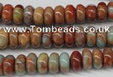 CNS130 15.5 inches 6*10mm rondelle natural serpentine jasper beads