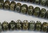 CNS512 15.5 inches 8*12mm rondelle natural serpentine jasper beads