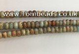 CNS714 15.5 inches 5*8mm rondelle serpentine jasper beads wholesale