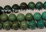 CNT106 15.5 inches 10mm round natural turquoise beads wholesale