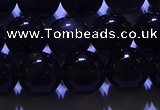 COB703 15.5 inches 10mm round ice black obsidian beads wholesale