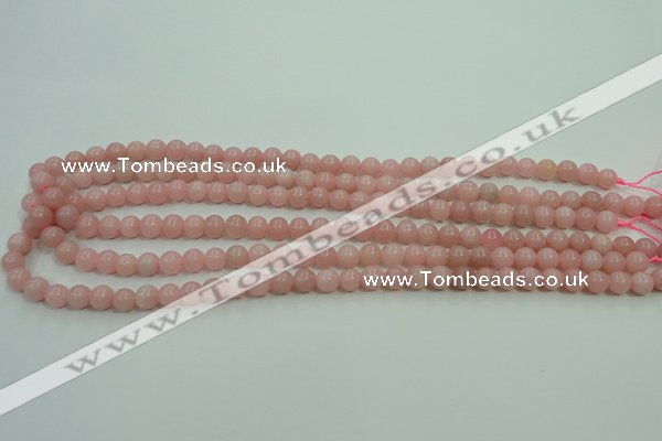 COP1211 15.5 inches 6mm round Chinese pink opal gemstone beads