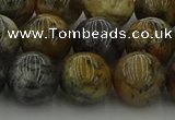 COP1384 15.5 inches 12mm round moss opal gemstone beads whholesale