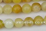 COP1427 15.5 inches 8mm round yellow opal beads wholesale