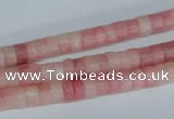 COP156 15.5 inches 4*6mm rondelle pink opal gemstone beads wholesale