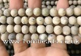COP1563 15.5 inches 10mm round matte African opal beads