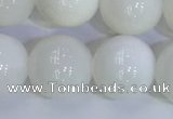 COP1619 15.5 inches 14mm round white opal gemstone beads