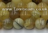 COP1735 15.5 inches 6mm round yellow opal beads wholesale