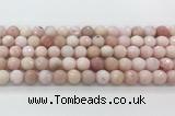 COP1850 15.5 inches 10mm faceted round pink opal gemstone beads wholesale