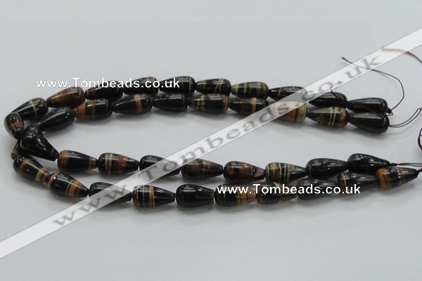 COP238 15.5 inches 10*20mm teardrop natural brown opal gemstone beads