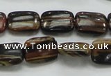 COP249 15.5 inches 12*16mm rectangle natural brown opal gemstone beads