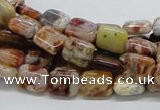 COP305 15.5 inches 8*10mm rectangle brandy opal gemstone beads wholesale