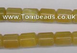 COP339 15.5 inches 10*12mm tube yellow opal gemstone beads